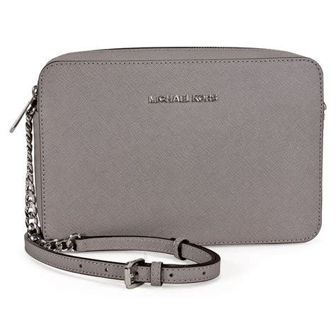 michael kors jet set smartphone pearl grey wristlet grey|Michael Kors Jet Set Perforated Leather Smartphone Wristlet in .